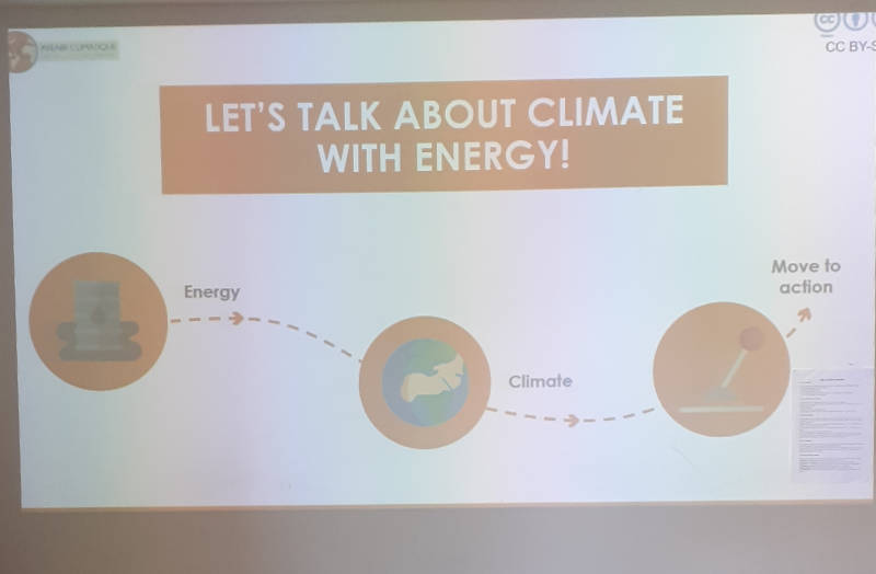 slide about climate change
